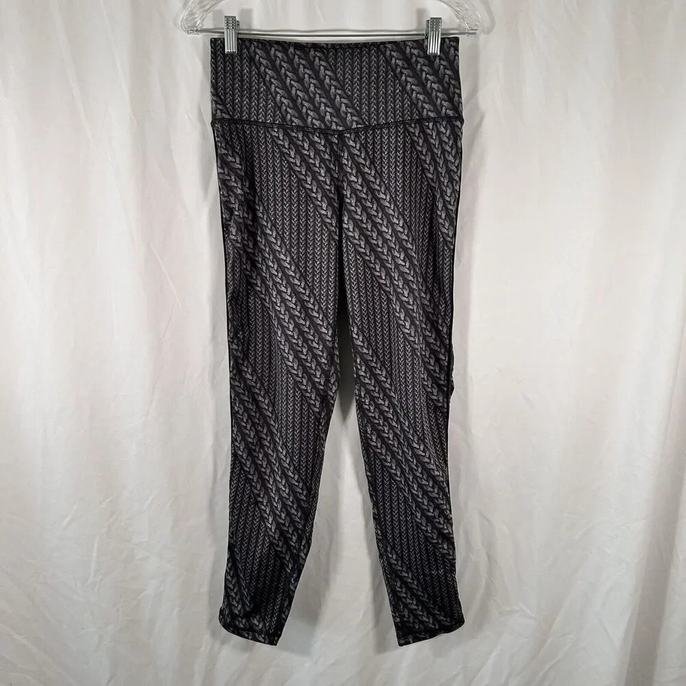 aerie Leggings Women's Large Grey Pull On High Rise Stretchy Chill Play